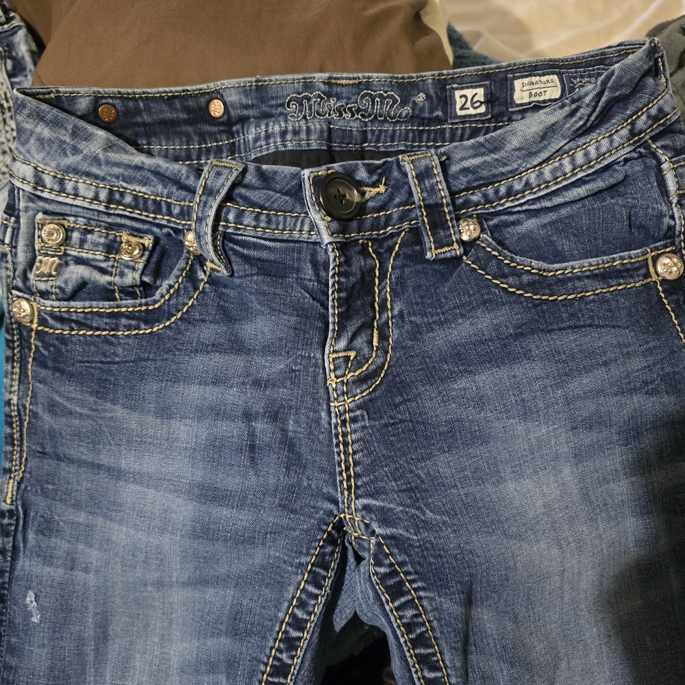 Miss Me Blue Boot Cut Jeans